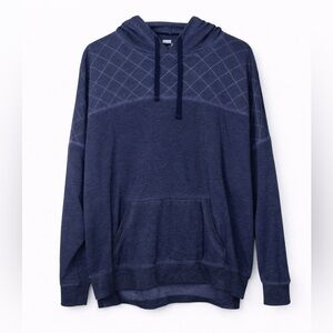 Torrid Super Soft Navy Blue Hoodie with Diamond Pattern